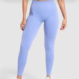 Women's Blue High-Waisted Leggings
